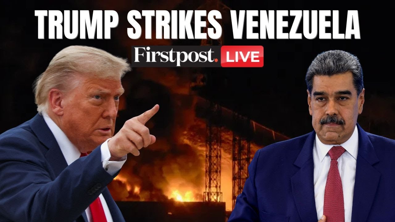 US-Venezuela Clashes LIVE: Explosions in Venezuela Caught on Camera as Trump Claims Strikes| Maduro
