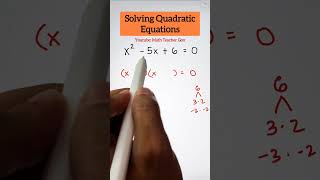 Solving Quadratic Equation by Factoring #mathteachergon #quadraticequation #factoring