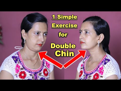 , title : '1 Simple Face Exercise for Double Chin Removal | Double Chin | Face Exercise'