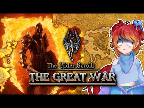ADHD Vtuber Learns About The Great War of Tamriel | PancreasNoWork Reaction