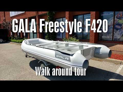 GALA Freestyle F420 - 14' foldable inflatable boat in Sport Class - Walk around tour