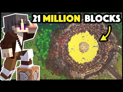 Building a Minecraft Boss in a MEGA Crater