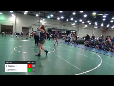 2018 Girls Folkstyle Duals/Girl Dual Teams 180 5th Place - Elisa Robinson (KS) Vs. Mckhenna Calhou