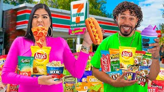 Eating 7-11 Food ONLY for a Day! 🍕🌭