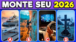 MONTE O SEU 2026 🎆 | Jogo das Escolha | Mundo Quiz