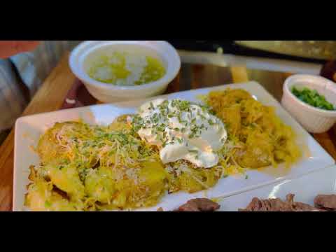 Steak Bites with Cheesy Smashed Potatoes and Balsamic glazed Mushrooms @grovegourmettv4188