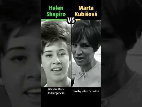 HELEN SHAPIRO vs MARTA KUBIŠOVÁ - S nebývalou ochotou / Walkin' Back To Happiness - #hudba #shorts