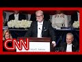 Comedian Jim Gaffigan takes aim at Donald Trump and Kamala Harris at Al Smith dinner