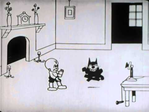 Pathé Baby 9,5mm film from Félix Le Chat with French text