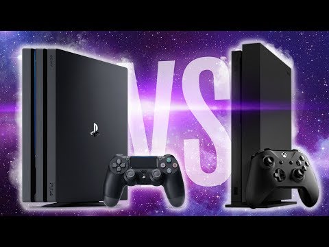 XBOX ONE X VS PS4 PRO?! (4K)