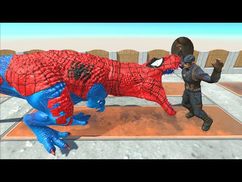 CAPTAIN AMERICA DEATH RUN - Animal Revolt Battle Simulator