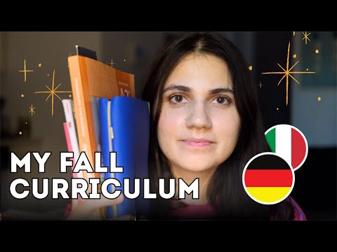 My personal curriculum for learning Italian and German this fall  🍂
