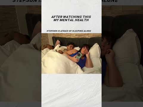 Step Son Is Afraid of sleeping alone 😔#stepmom #shorts #stepsister