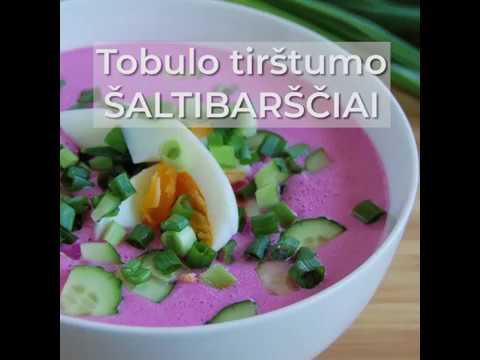 Tobulo tirštumo šaltibarščiai + video - Video