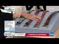 Patricia Nash Vietri Adjustable Printed Leather Belt