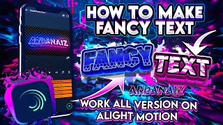 TUTORIAL FANCY TEXT INTRO 2D ALIGHT MOTION ANDROID | HOW TO MAKE FANCY TEXT