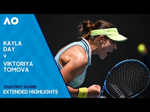 Kayla Day v Viktoriya Tomova Extended Highlights | Australian Open 2024 First Round