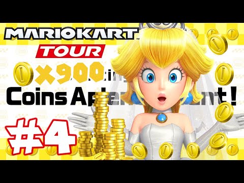 Mario Kart Tour: PEACH TOUR Part 4 - 900 Coins Aplenty Event!