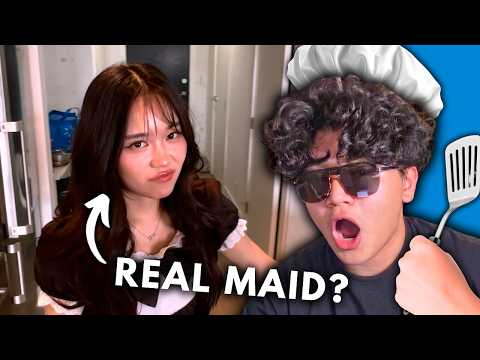 Cooking for a Maid at a MAID CAFE... - YouTube