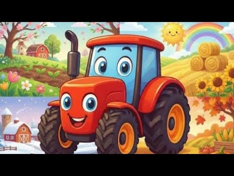 Ich bin ein Trak-Trak-Traktor 🚜 | Jahreszeitenlied für Kinder 🌱☀️🍂❄️