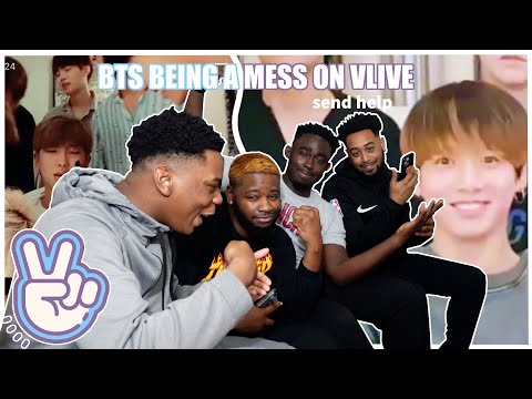 bts being a mess on vlive | REACTION