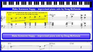 &#39;Make Someone Happy&#39; - jazz piano tutorial