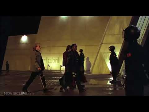 Trailer shot: strobe-lit club interior with bodies in motion and Blade scanning the crowd