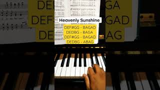 Heavenly Sunshine - Easy piano tutorial