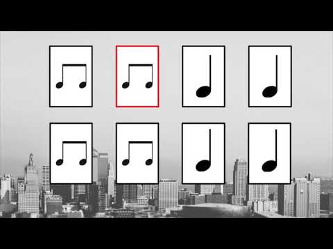 Sunflower Rhythm Review (Quarter note/rest, Eighth note pair, Half note)