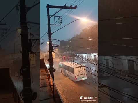 Forte chuva em patrocínio do Muriaé Mg