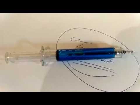 długopis strzykawka