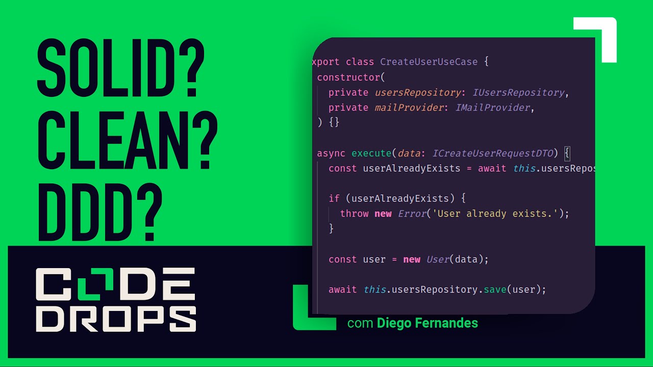 Princípios SOLID em uma API REST com Node.js e TypeScript | Code/Drops #44