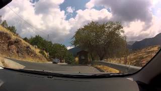 preview picture of video 'From Kleitoria towards Kalavryta (mountain road driving / brake pads bedding in) - onboard camera'
