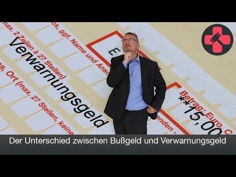 Bußgeld oder Verwarngeld ? | EXPERTEHILFT mit Rechtsanwalt Frank Hannig