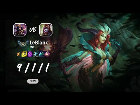 LeBlanc Mid vs Lulu - EUW Challenger Patch 13.13
