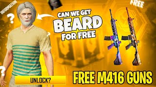 Free Beard And Season 4 Face In Pubg Mobile | Free M416 Gun Skins | Rp Golden Chicken Information