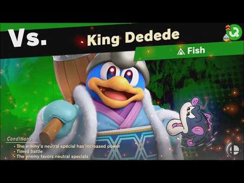 Super Smash Bros Ultimate : vs King Dedede (Unlocks: Fish) World of Light - Adventure Mode
