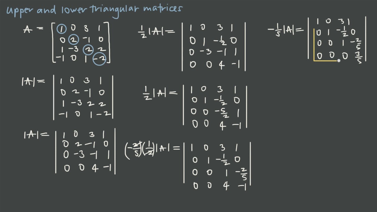 61 Upper and lower triangular matrices #math #linear #algebra
