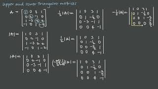 61 Upper and lower triangular matrices #math #linear #algebra