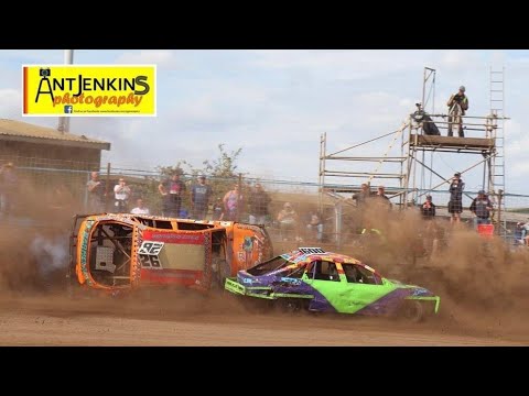 2L Saloon Stockcars ORCi Championship Grandstand Finish - Russell Vs Allard Vs Barnes Kings Lynn