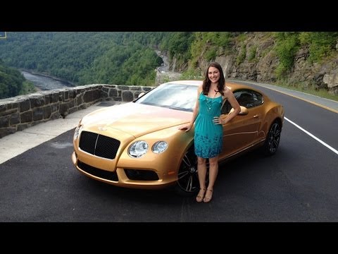 Bentley Continental GT V8 First Drive of the 2013 CGT with Elizabeth Kreft by RoadflyTV