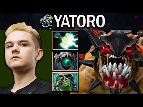 Lifestealer Dota 2 Gameplay Yatoro with Mjolnir - Skadi