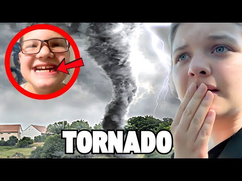 We Had a TORNADO WARNING and Caleb PULLED out his TOOTH!!