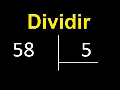 Dividing 58 by 5 is an inexact division with a decimal result. How do you divide two numbers?