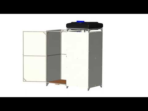 Садовый душ Престиж. Обзор варианта с тамбуром.