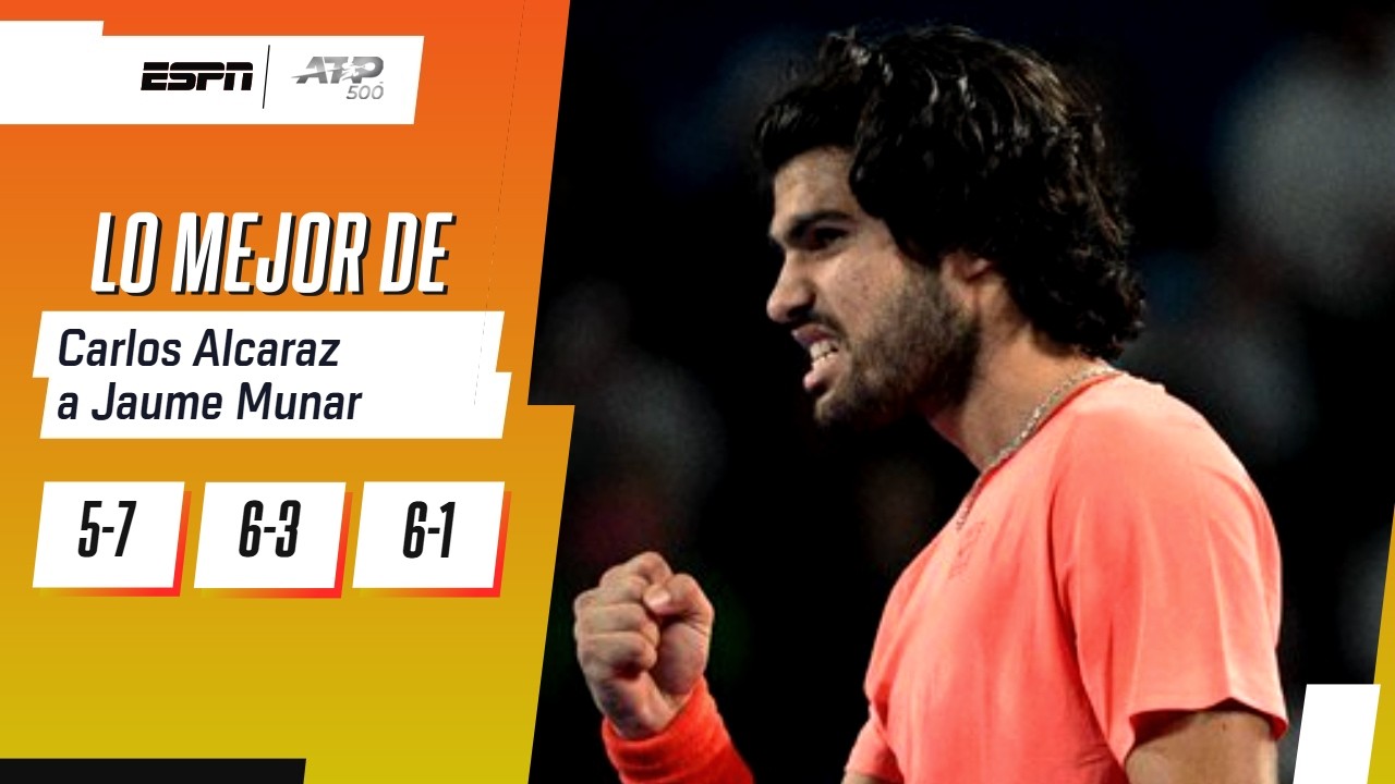 GRAN REMONTADA DE ALCARAZ PARA DERROTAR A MUNAR Y METERSE A LA FINAL DE TOKIO ANTE LEHECKA | RESUMEN