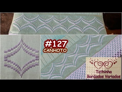 *127* PONTO RETO / PONTO CHAMA - CANHOTO - Tathinha Bordados Variados