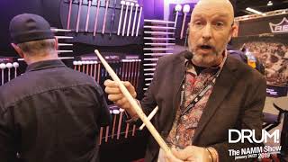 Video thumbnail for Innovative Percussion's new Brooks Wackerman (A7X) Signature Stick at NAMM 2019 by DRUM! Magazine
