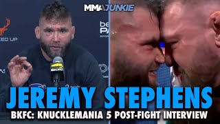 Jeremy Stephens Reacts to BKFC Faceoff With 'Cocaine Conor' McGregor, Wants Mike Perry