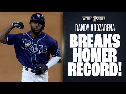 Rays’ Randy Arozarena BREAKS home run record with 9th HR of Postseason!